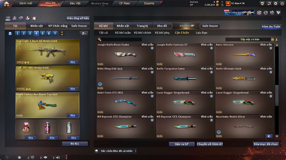 shop acc cf uy tin gia re